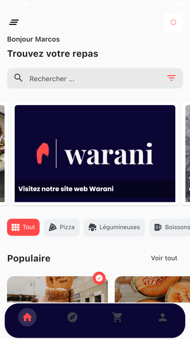 Warani Food Screenshot