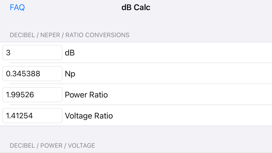 dB Calc - 2.0 - (iOS)