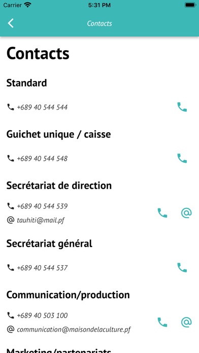 Maison de la Culture Tahiti Screenshot