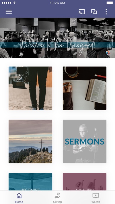 Syracuse Vineyard Church Screenshot