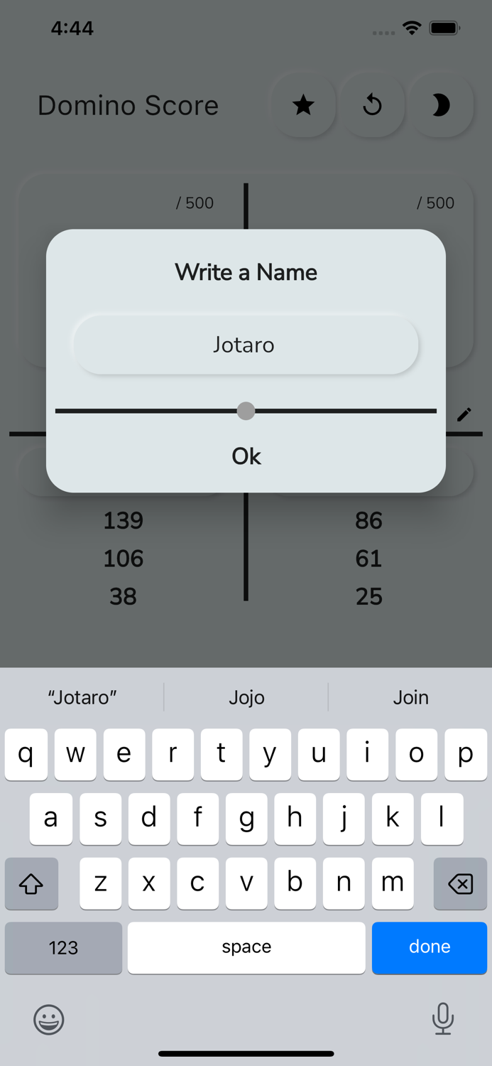 Domino Score Tracker