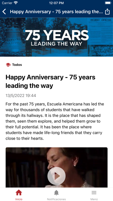 Escuela Americana El Salvador Screenshot