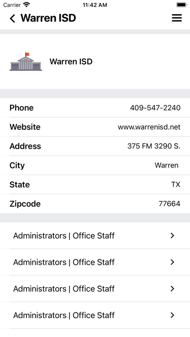 Warren ISD Screenshot