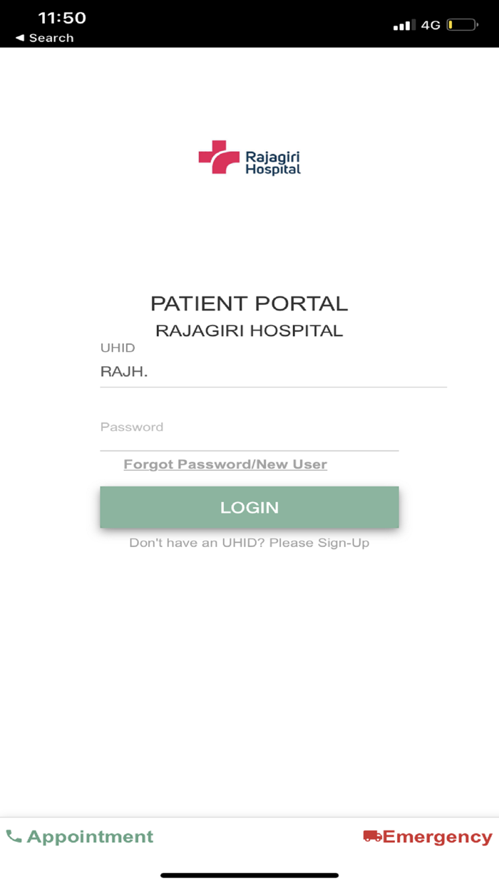 Patient Portal Rajagiri