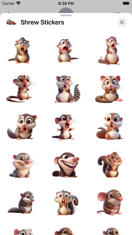 Shrew Stickers
