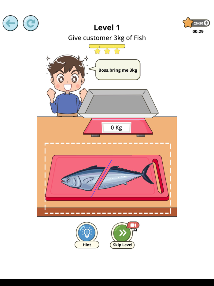 Food slicing Cutting Puzzle