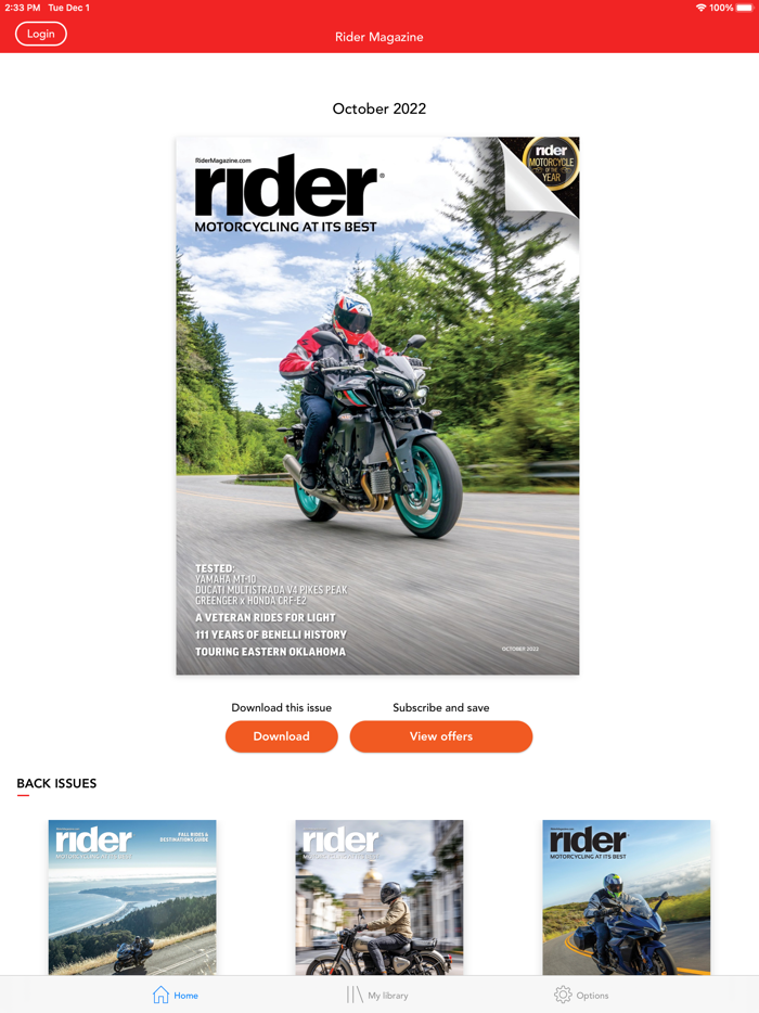 Rider Magazine.