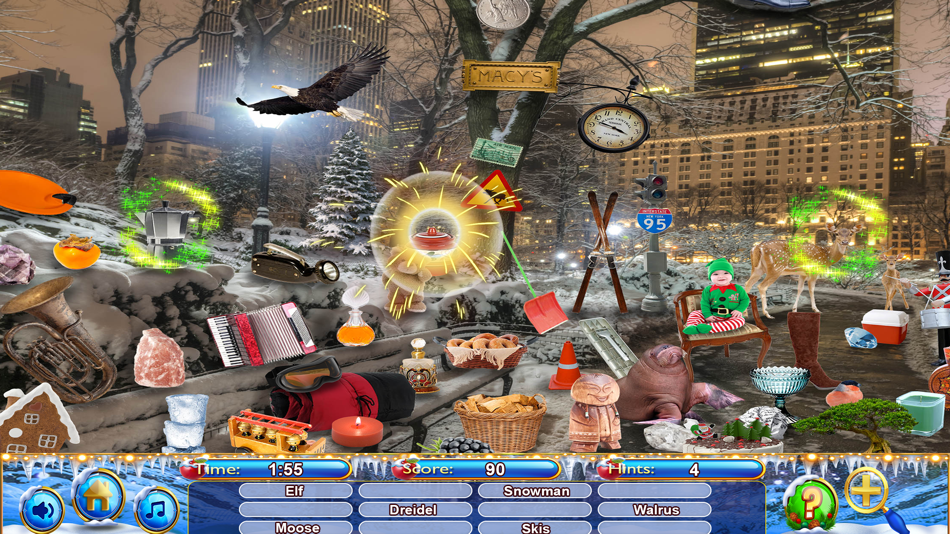 #7. Hidden Objects New York Winter (iOS) 由: Brainfull, LLC