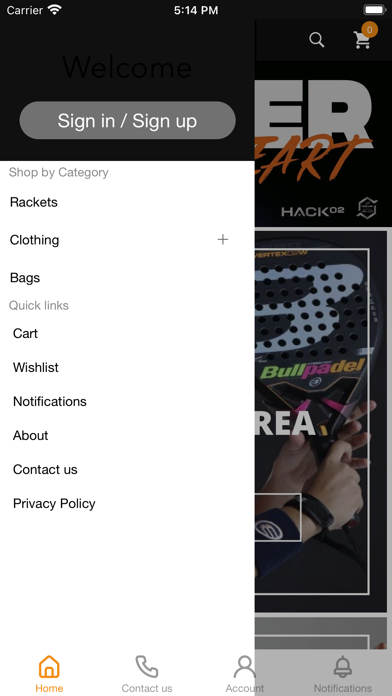 Racket Sports UAE Screenshot
