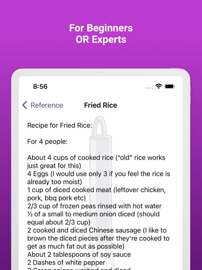 Sous Chef  Timers and Recipes