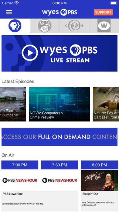WYES-TV Screenshot