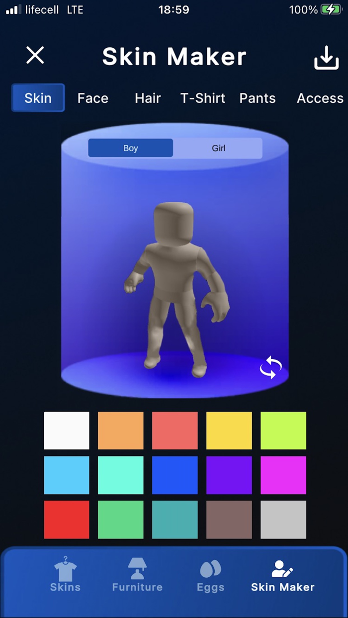 جلود ملابس صانع ل روبلوكس