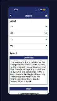 slope calculator with steps iphone screenshot 3