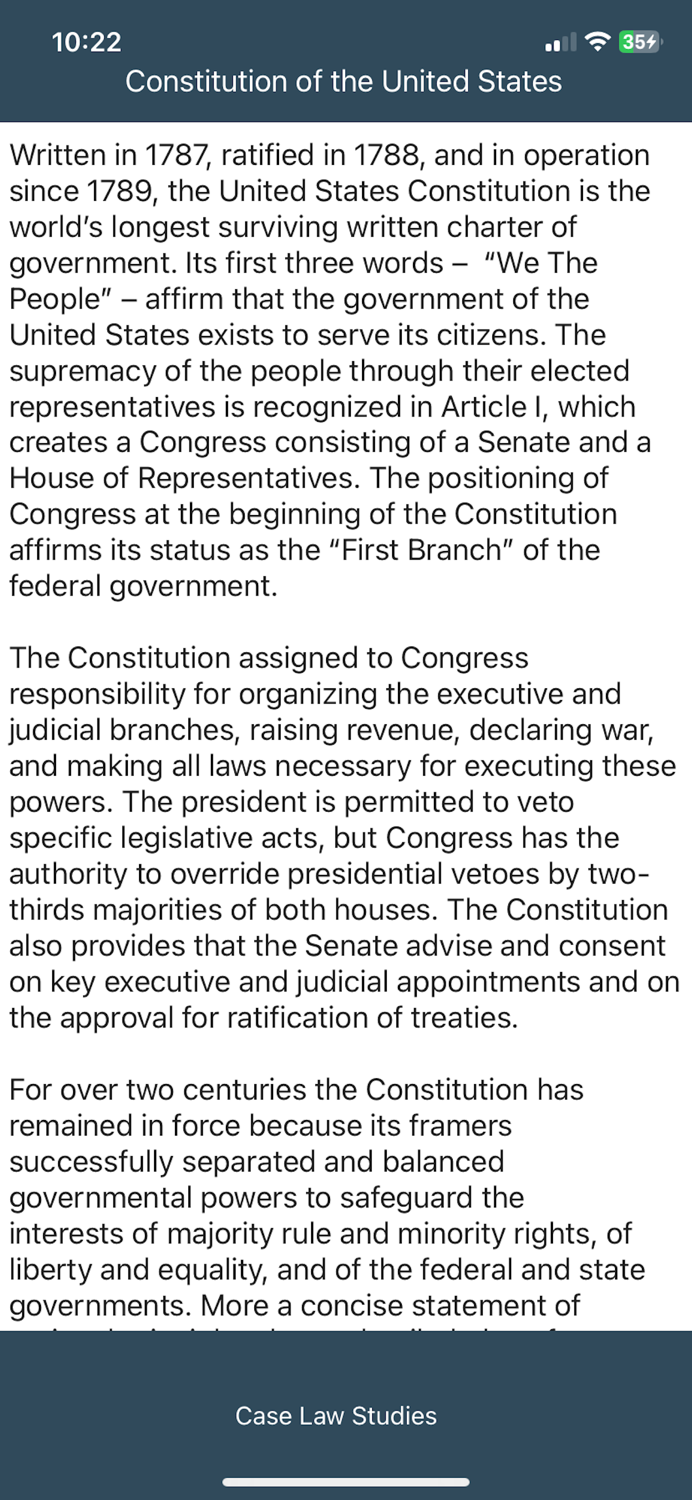 Case Law Studies Lite