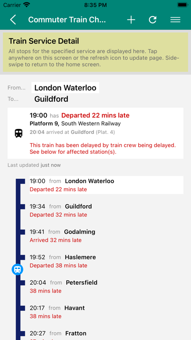 Commuter Train Check Screenshot