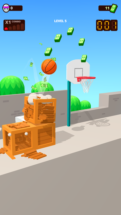 Screenshot #2 pour Bounce Dunk - basketball jeu