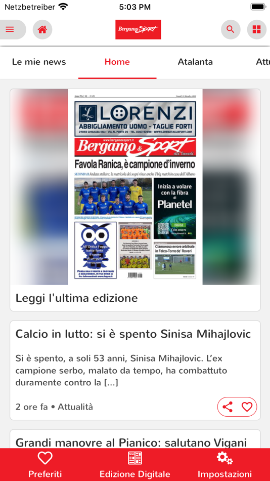 Bergamo & Sport - 3.10.02 - (iOS)