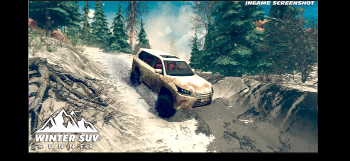 Winter SUV Mountains Runner