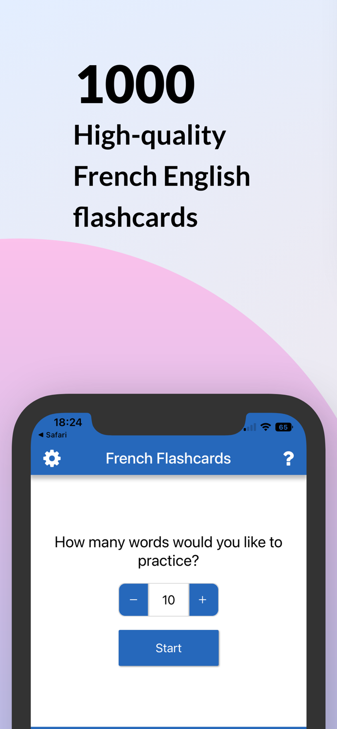 French Flashcards - 1000 words