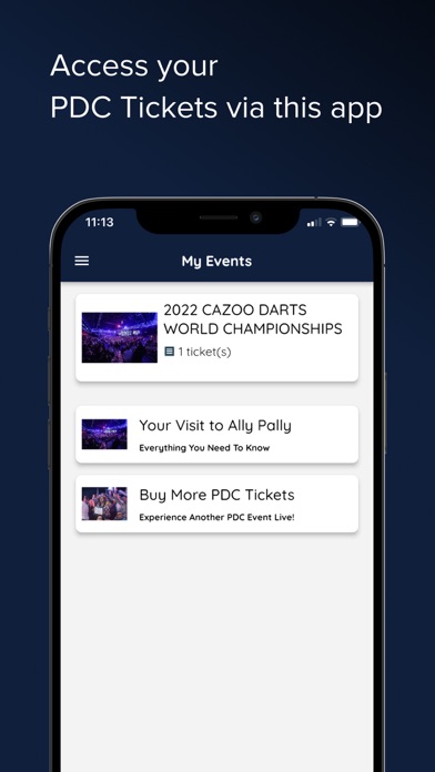 PDC Tickets for iPhone - Free App Download
