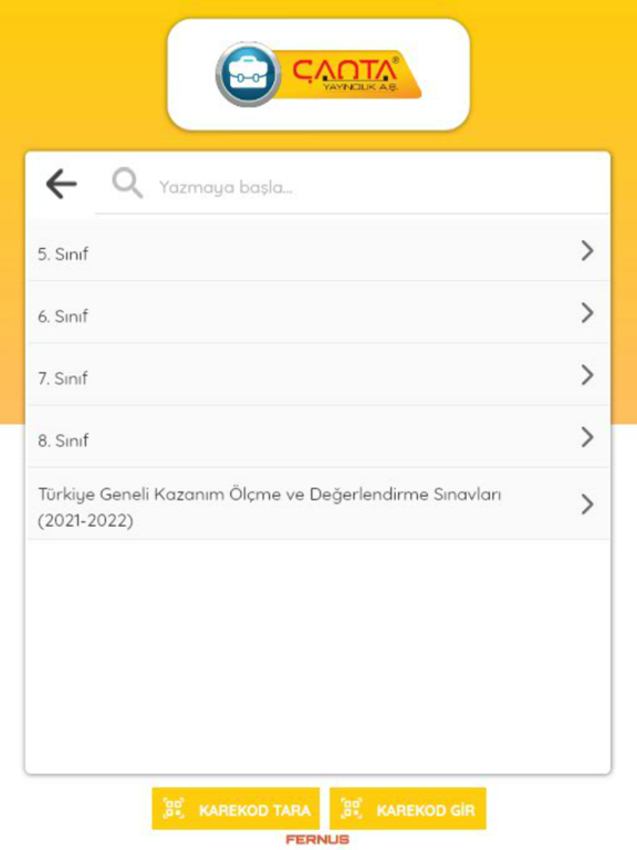 Çanta Video Çözüm iPad screenshot 1 - Education app