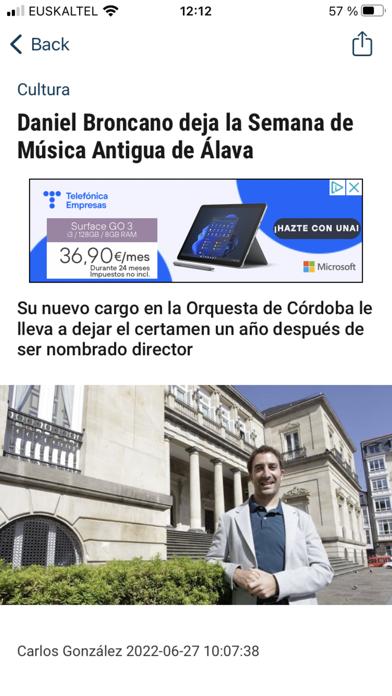 Diario de Noticias de Alava Screenshot