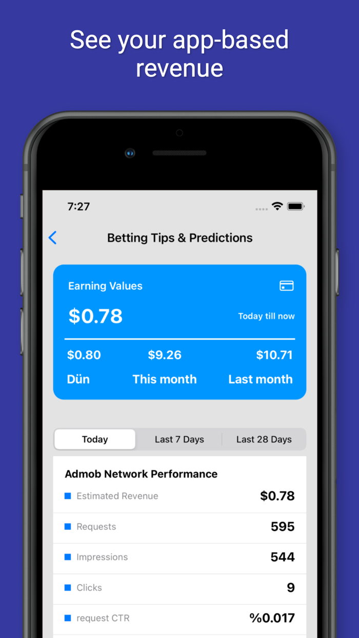 ADStats - AdMob Earnings Stats