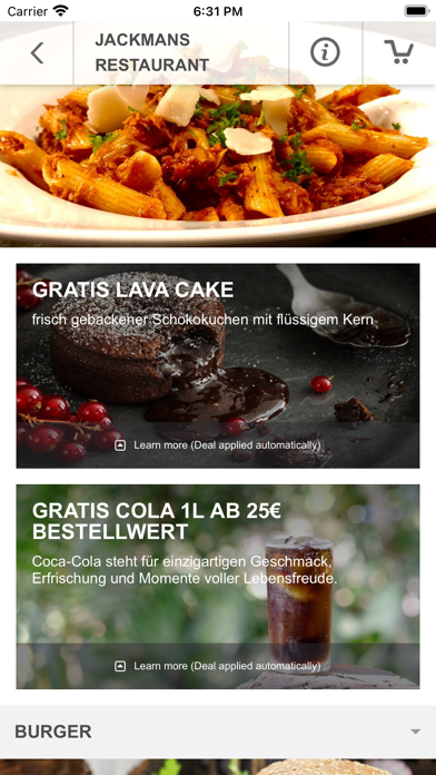 Jackmans Restaurant Screenshot