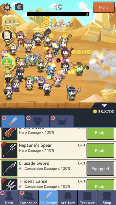 Cute Knights: Taptap Warriors Screenshot