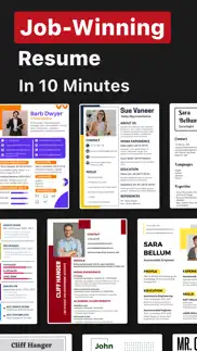 resume builder, resume creator iphone screenshot 1
