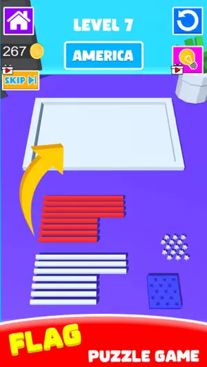 Flag Painting: Puzzle Game 3D screenshot 1