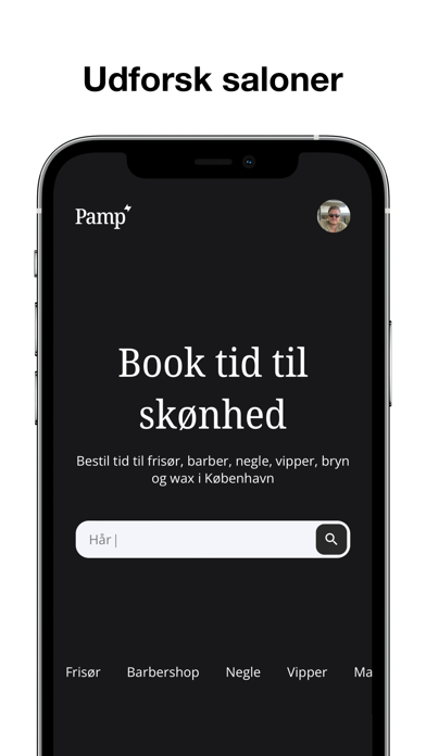 Pamp - Book tid til skønhed Screenshot