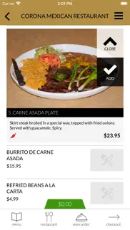 corona mexican restaurant iphone screenshot 4