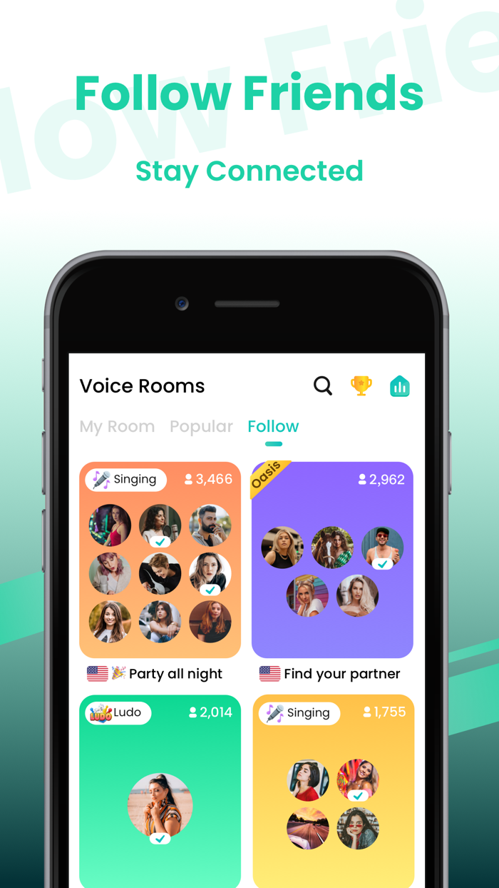 Oasis - Live Voice Chat Rooms