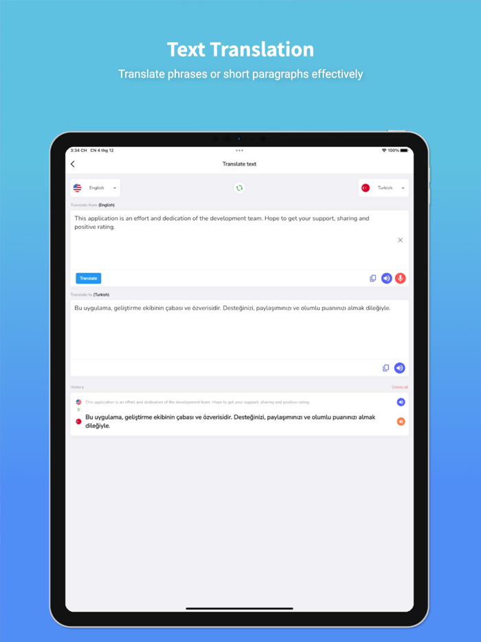 Turkish Translator and Learn 45