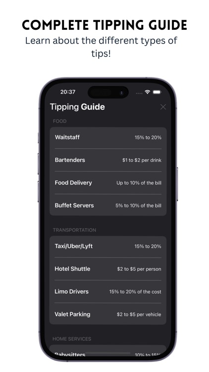 Tip Calculator & Split Bill