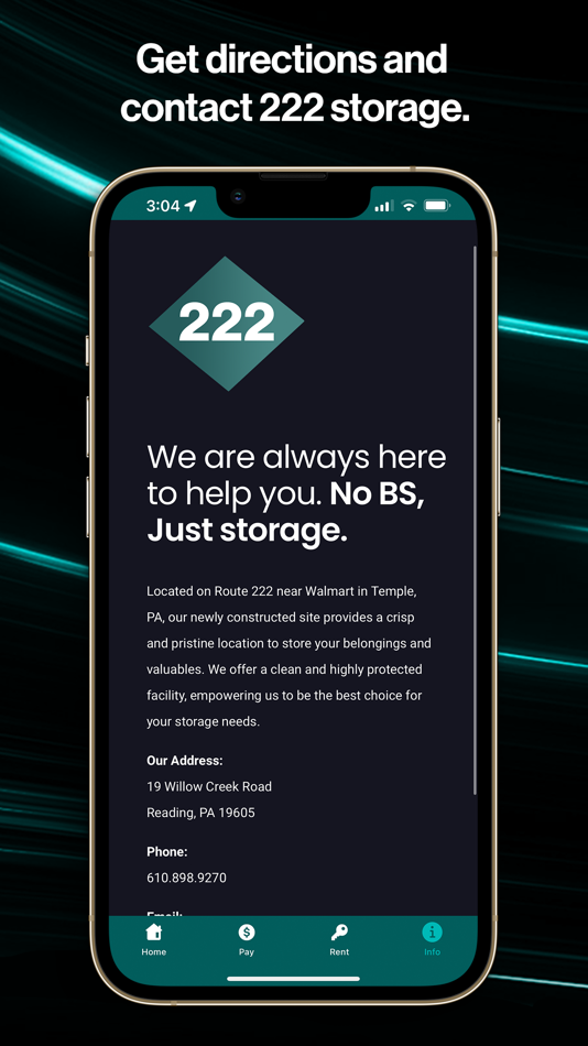 #4. 222 Self Storage (iOS) Podle: Reading-Berks Storage