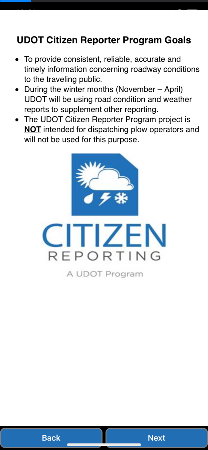 UDOT Citizen Reports