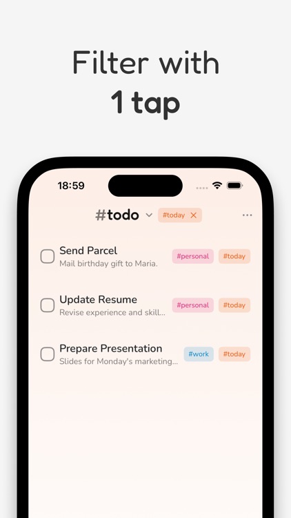 #todo — Minimalistic To-Do App