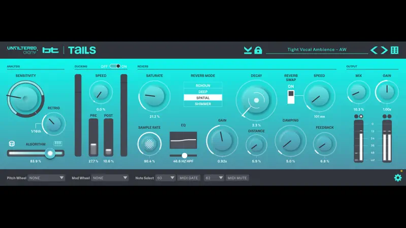 Tails - Dual Reverb screenshot 1 of 4