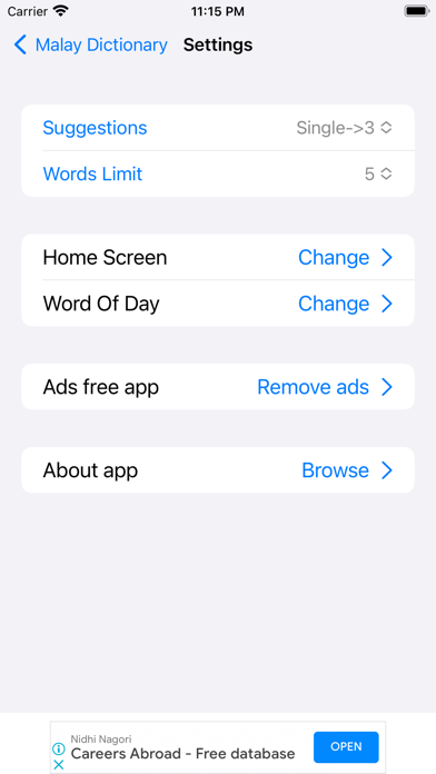 Smart Malay Dictionary Screenshot