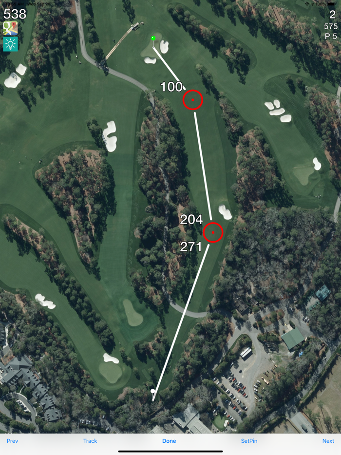 Golf GPS Rangefinder Scorecard