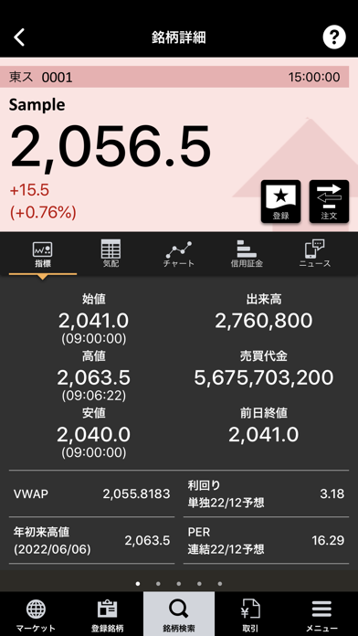 株式取引アプリ - 西日本シティＴＴ証券 - Screenshot