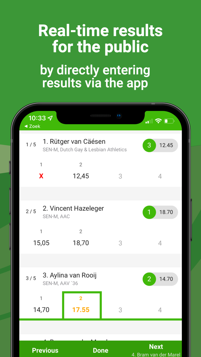 Athletics.app Jury-app