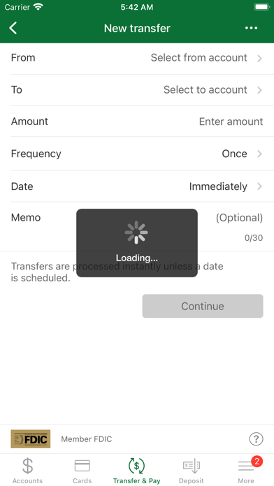 Fidelity Mobile Banking Screenshot