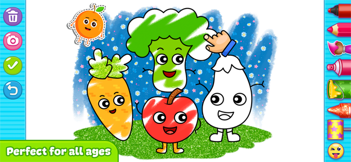 Glitter Coloring For Kids