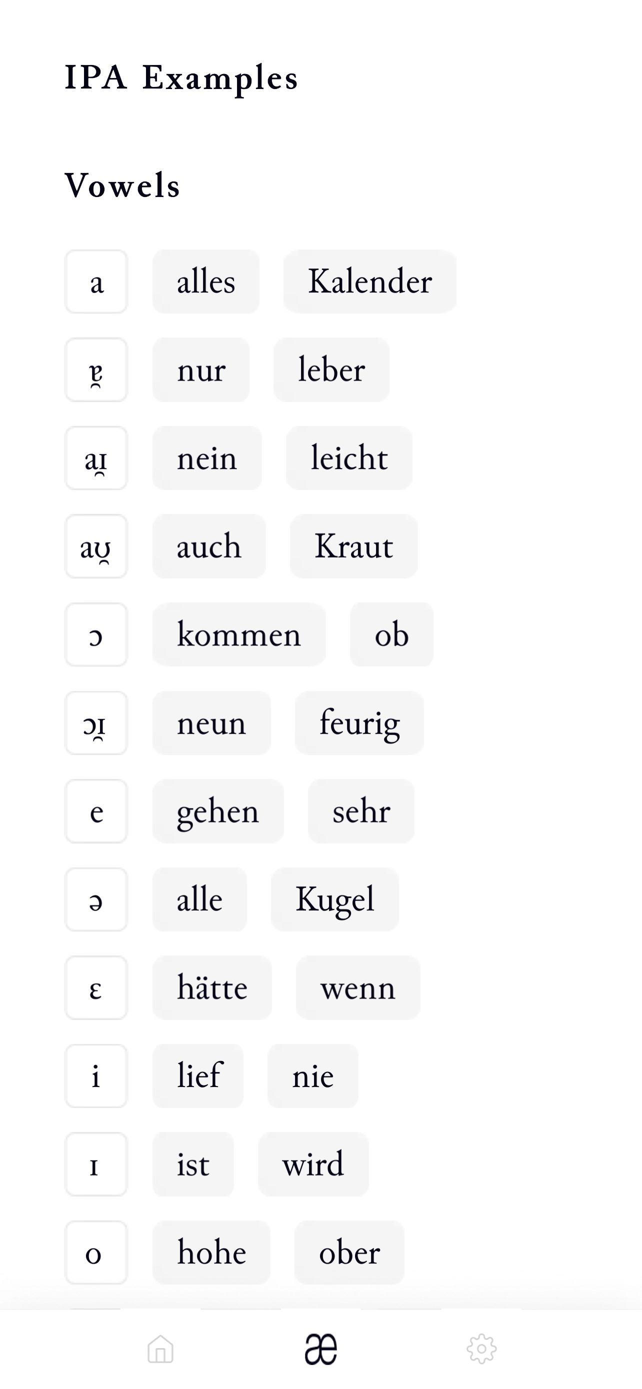 German IPA Dictionary