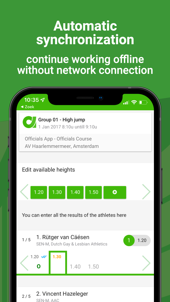 Athletics.app Jury-app