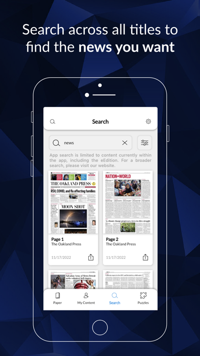 Oakland Press eEdition Screenshot
