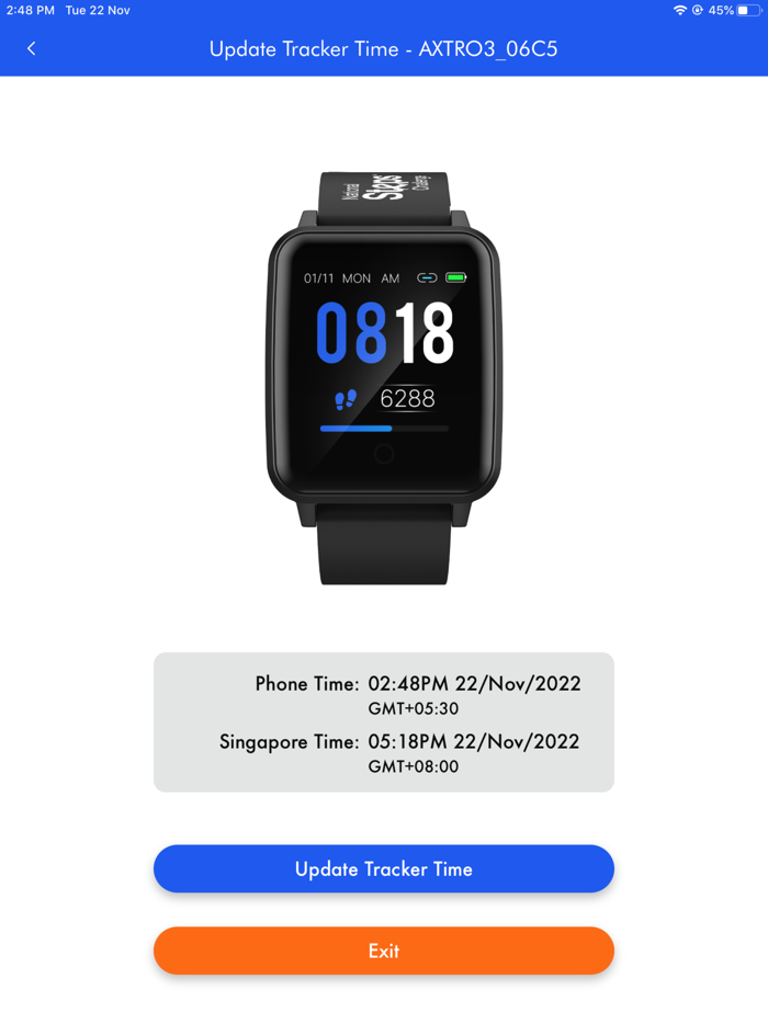 AXTRO Fit - Firmware Update